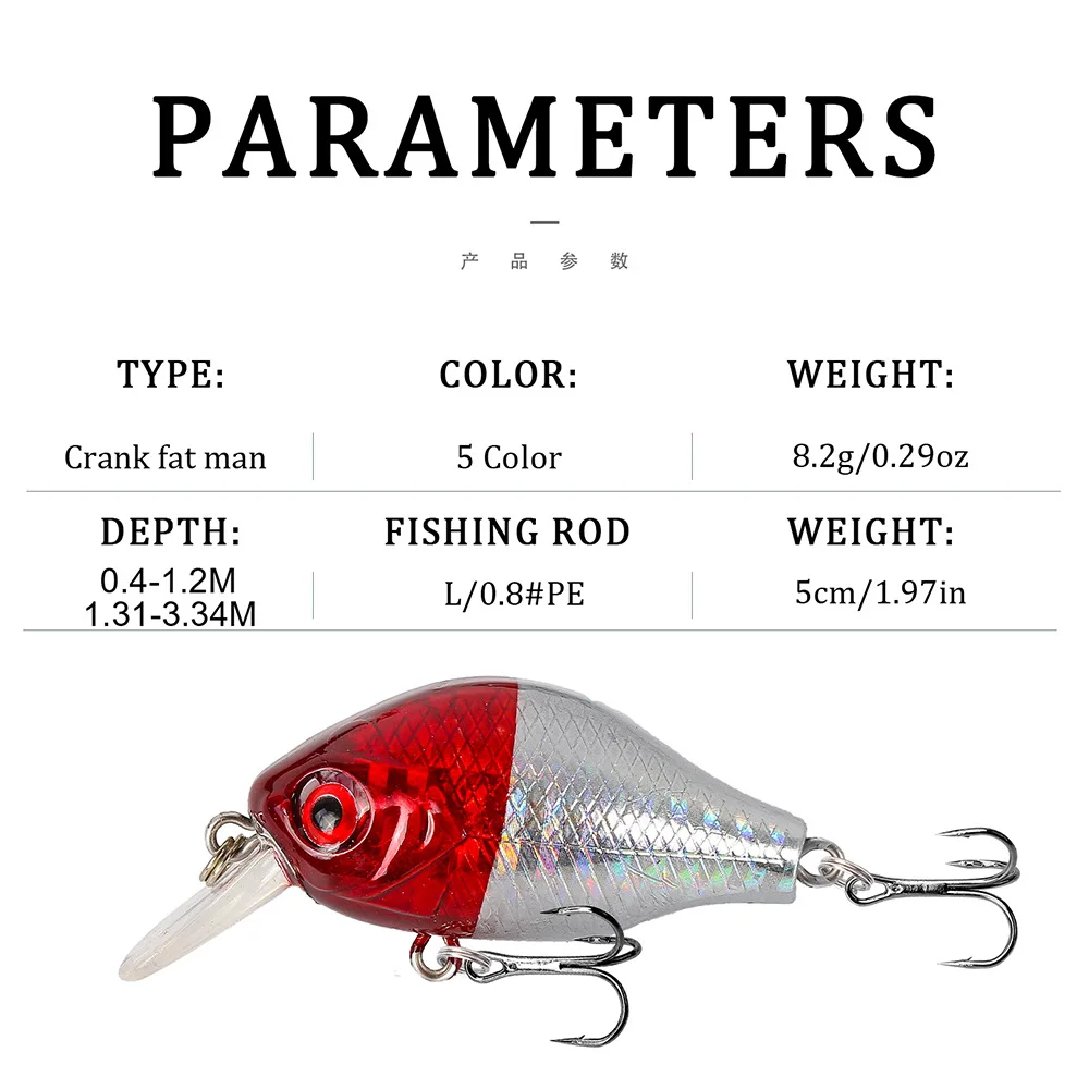 Crankbait flotante para trucha y lucio – señuelo duro - imagen 4