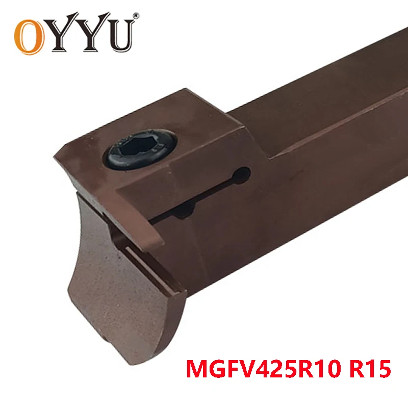 

OYYU MGFV425R MGFV425 MGFV425R10-20/36 MGFV425R15-30/50 Grooving Lathe Tool Holder 50/80 80/160 160/400 200/800 CNC Cutter Shank