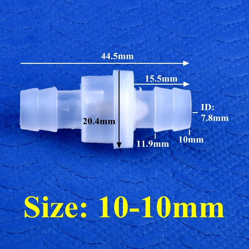SgooHan 5~200 Stück 3~20mm Mini PP Druckloses Rückschlagventil für Tropfbewässerung, Schlauchverbinder, Aquarium-Rohr, Einwegventil 7