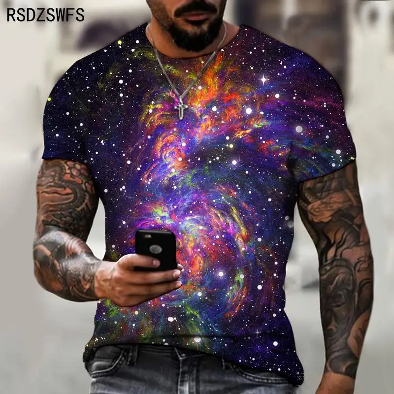 New Space Galaxy Planet Universe 3D printed Children\'s T-shirt kids Sky Star 3D printed cool tops boys girls fashion streetwear