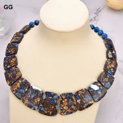 G-G 19'' Mixed Color Sea Sediment Imperial Jasper Graduated Necklace