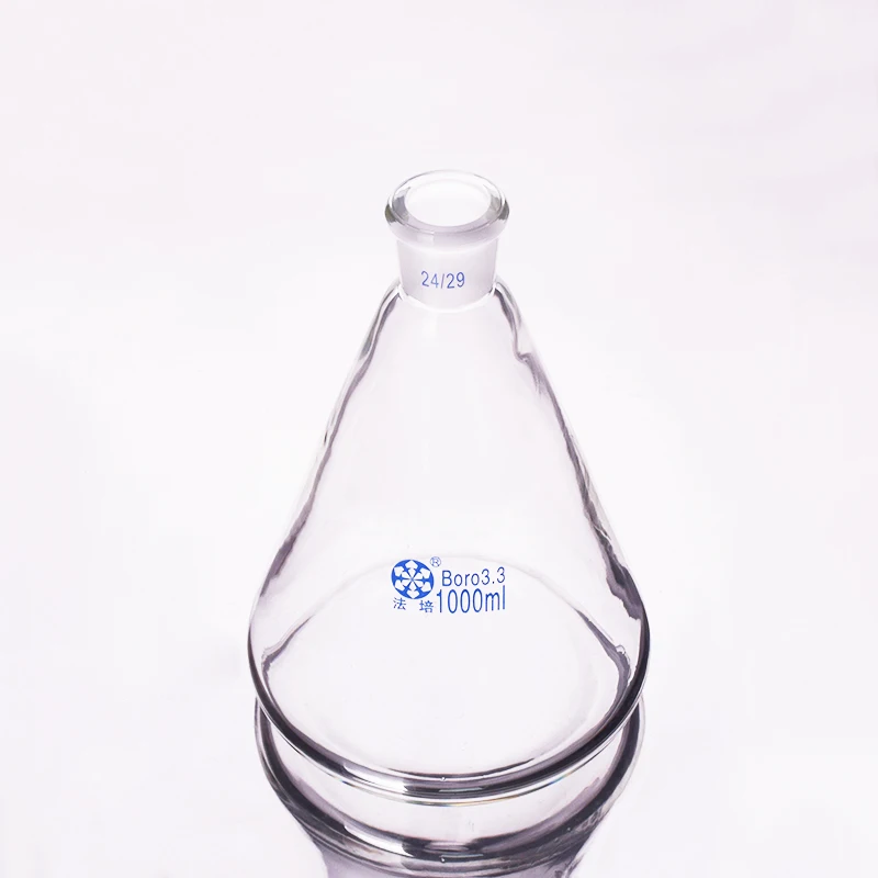 

Conical flask with standard ground-in mouth,Capacity 1000ml,joint 24/29,Heavy wall Erlenmeyer flask without tick mark