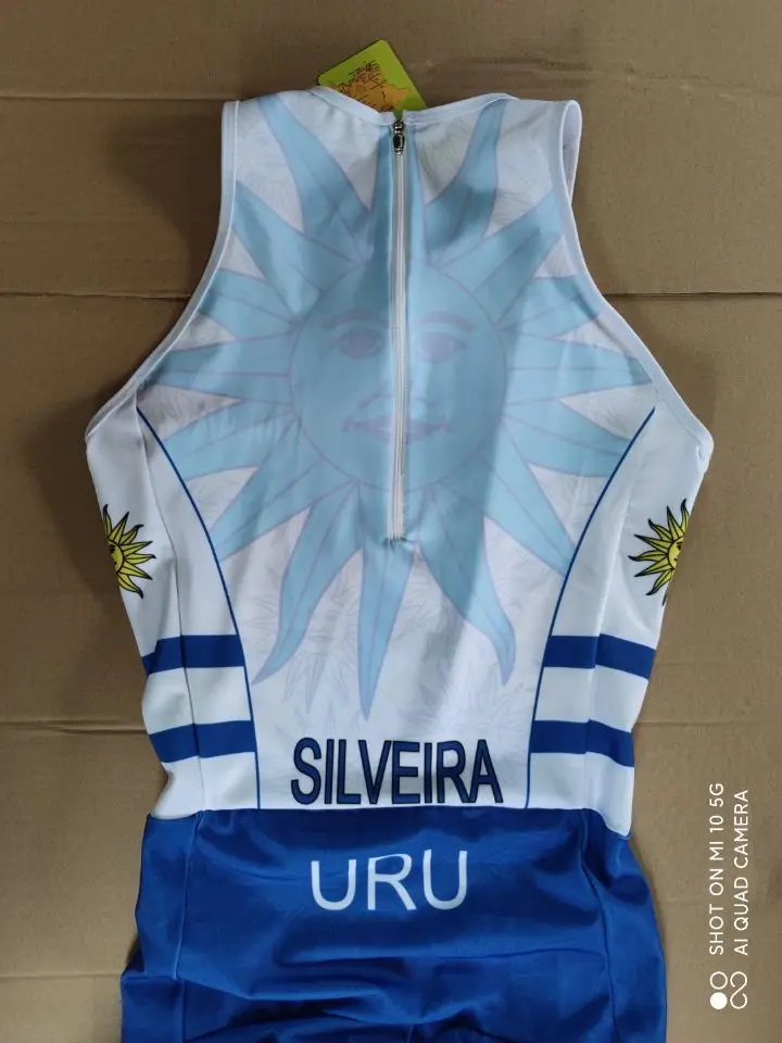 CFDiseno-Custom Triathlon Suit, 100% Lycra, Full Zipper, Running Cycling Skin Suit, Zipper Can Be Made on the Back, 2021