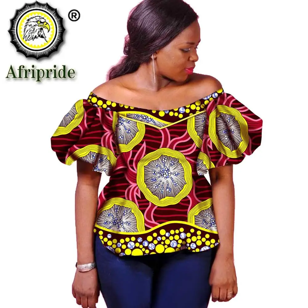 

2024 African Shirts Women New Fashion Elastic Traditional Print Blouse For Lady Tops Outwears plus size dashiki Female S1924009