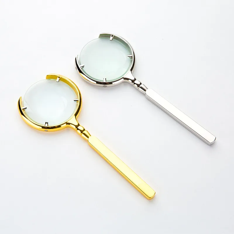 Portable handheld 8 times magnifying glass optical glass magnifying glass for jewelry appreciation and reading, etc.