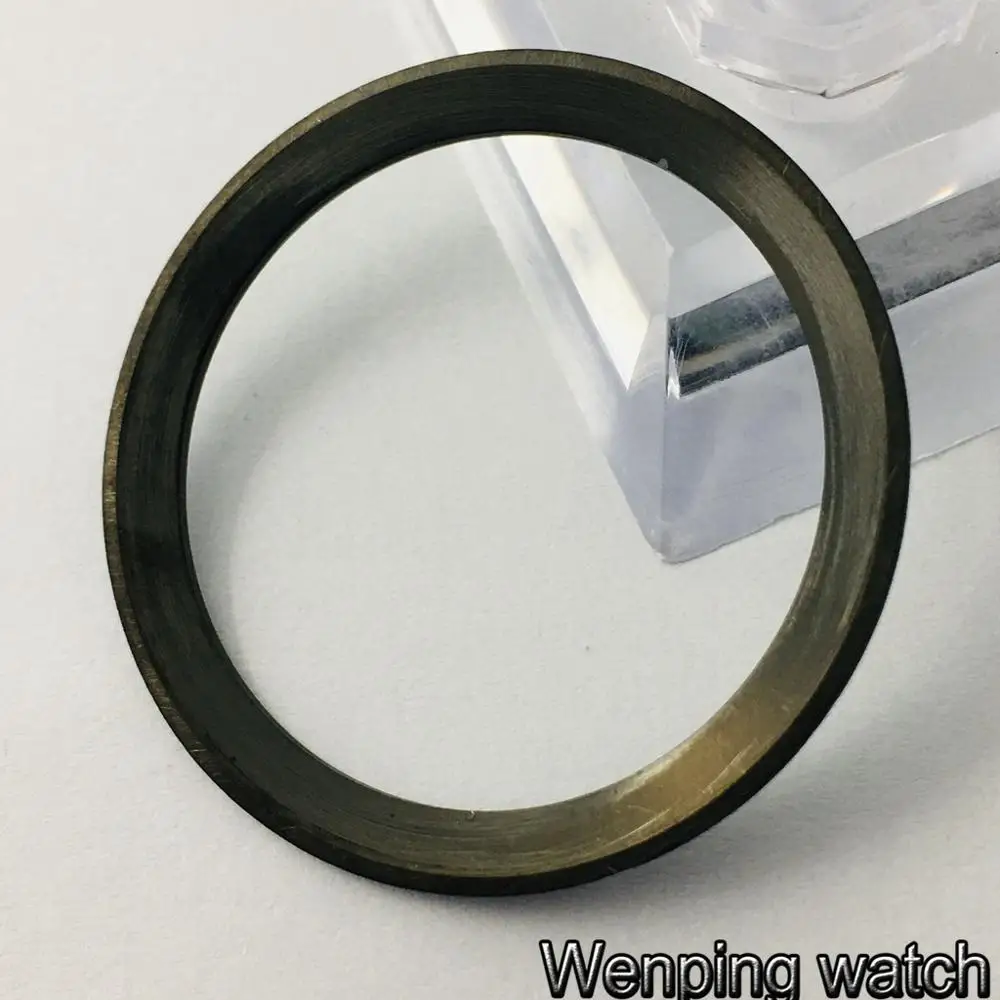 New 38mm high quality GMT ceramic/titanium bezel Insert fit 40mm watch case mens GMT watch bezel