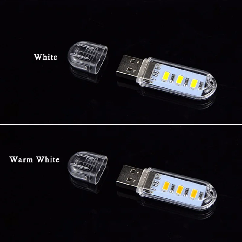 Mini USB LED Book Light Ultra Bright Reading Lamp SMD LED Bulb Night Light For Power Bank PC Laptop Notebook DC5V 3000-6500K