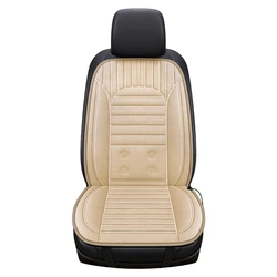 12V/24V Heated Car Seat Cover Fast Heating Electric Car Seat Cushion Hot Keep Warm Universal in Winter Black/Gray/Brown/Beige