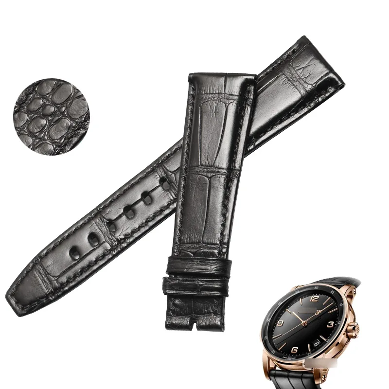 

wentula watchbands for CODE 11.59 15210OR alligator skin /crocodile grain leather strap watch band