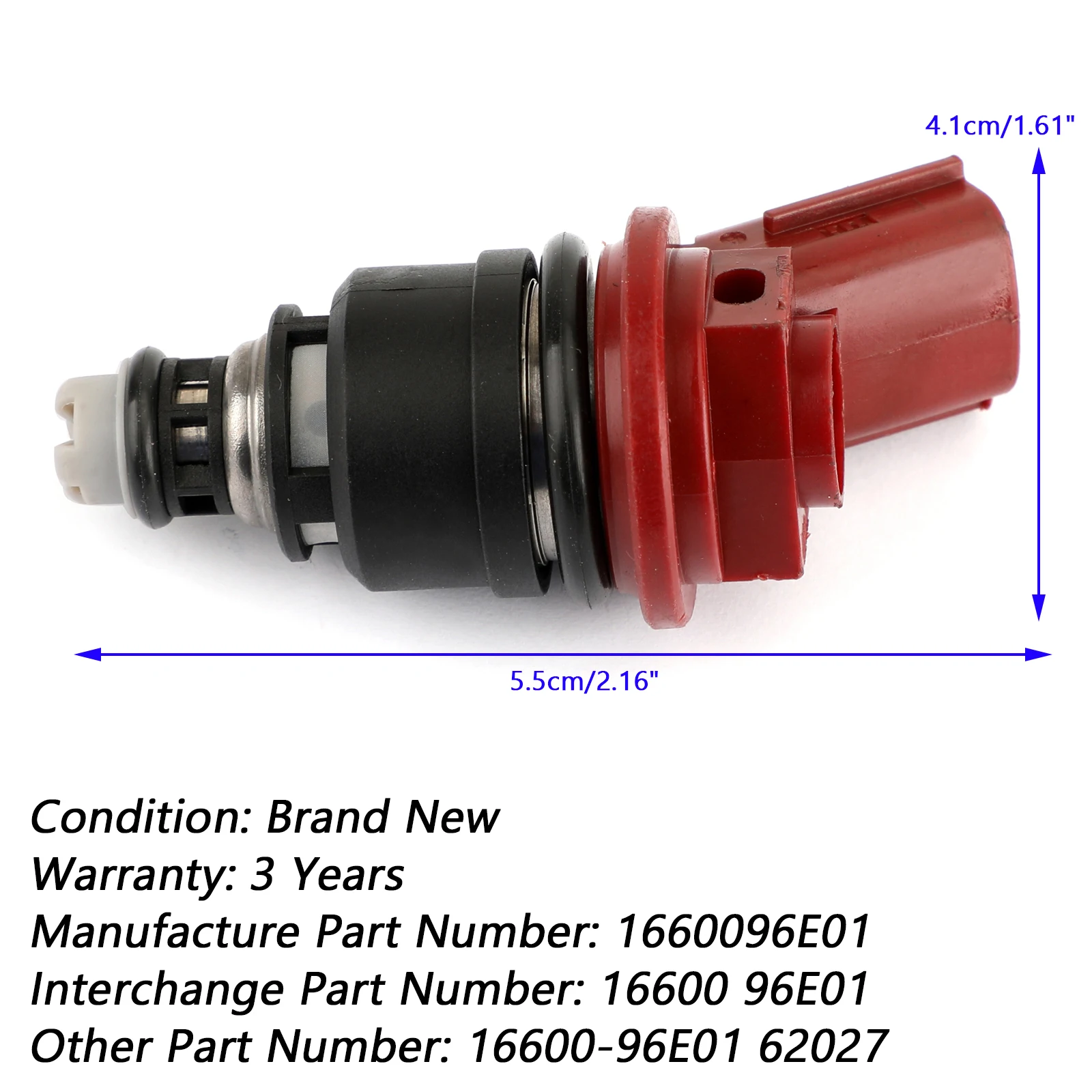 Artudatech Set of 6 Fuel Injectors For Infiniti I30 for Nissan Maxima 1660096E01 16600-96E01