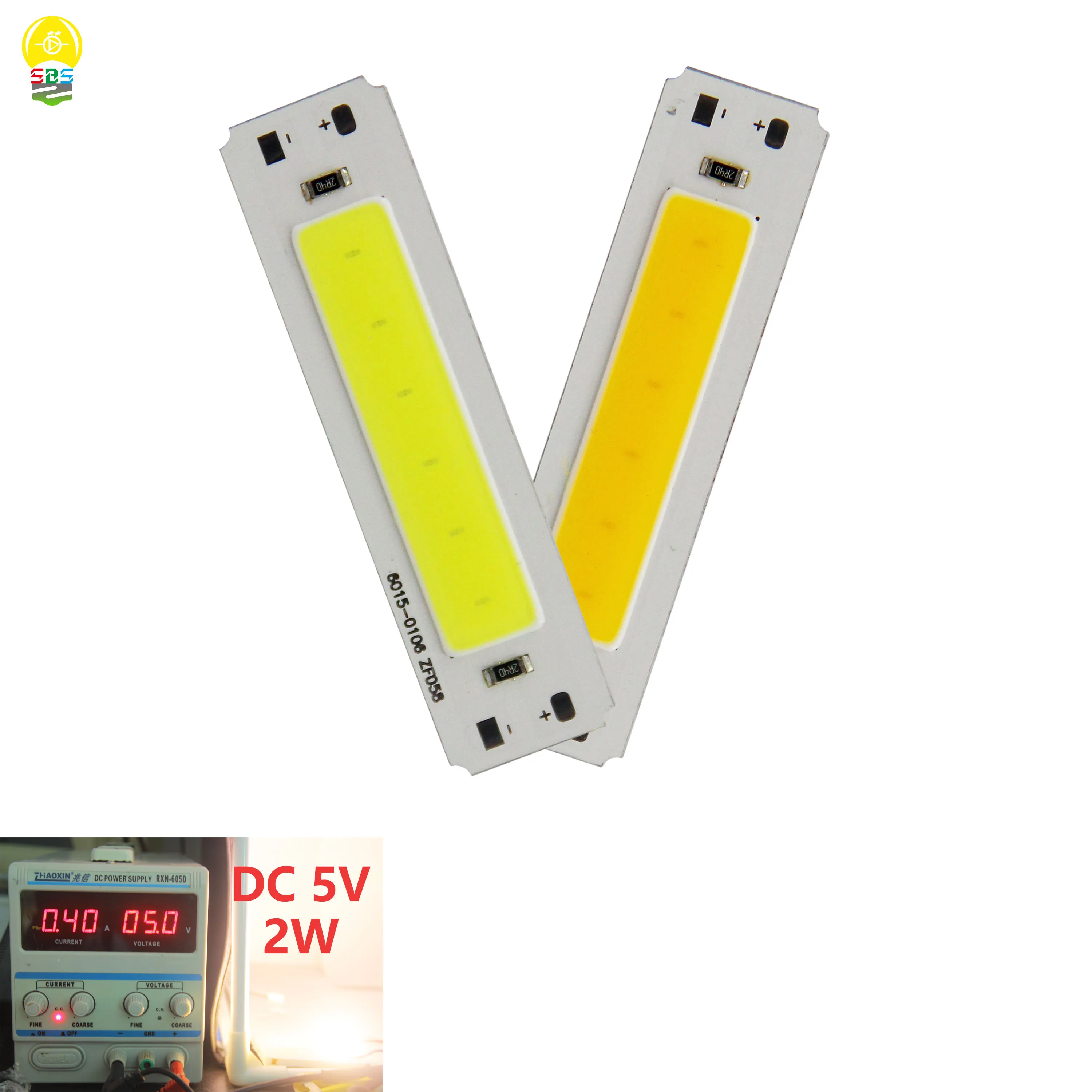 10 sztuk/partia manufactur 2019 nowy DC 5v 2W taśma cob led drążek led źródło 60*15mm ciepły zimny biały dla DIY lampka usb