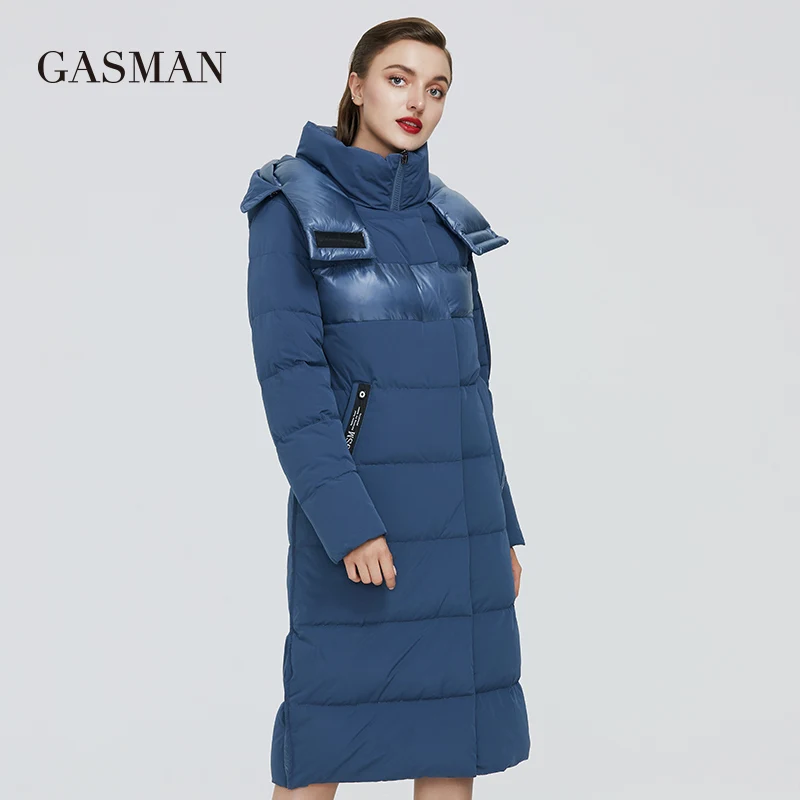 GASMAN Green fashion brand hooded warm parka Women\'s winter jacket outwear women coat Female thick patchwork puffer jacket 003