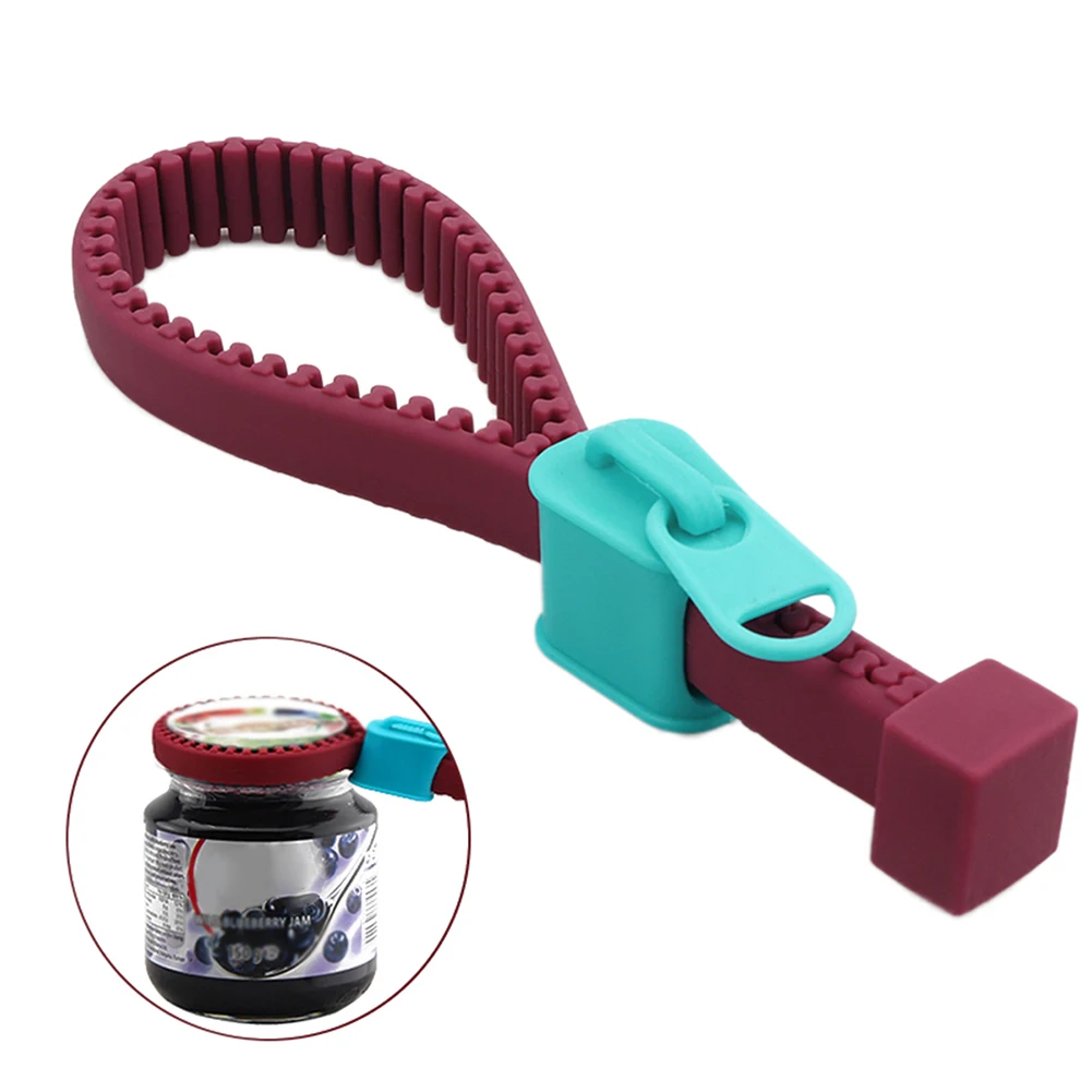 

Multi Functions Silicone Bottle Opener Zipper Opener Screw Cap Jar Openers Can Opener For 6 Different Types Pull Tabs Bottle Cap