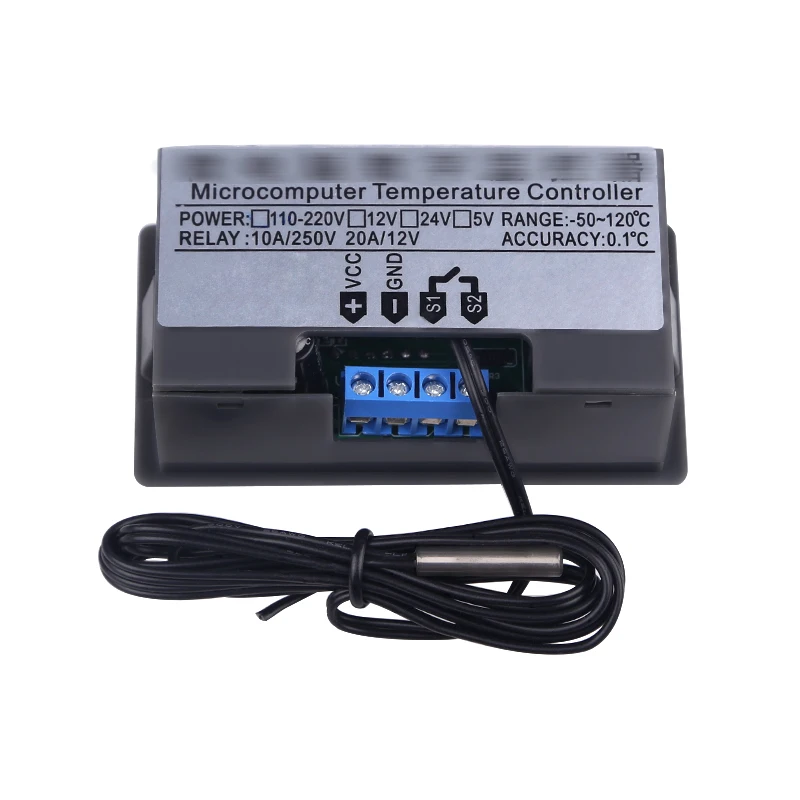 12V-220V -55-120 ℃ Digital Temperature Controller Measurement Thermostat Switch
