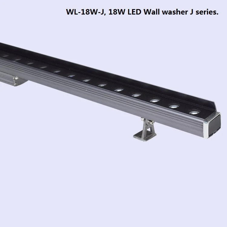 10pcs 18W 24W 36W LED Wall Washer Lamp With Anti-glare Baffle AC85-265V RGB DMX512 External Control 1m