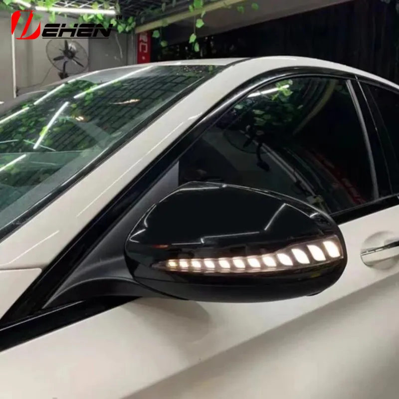 

Динамический прокручивающийся светодиодный указатель поворота для Mercedes Benz W205 W213 W222 GLC E S B V GLA GLS GLB класс зеркала заднего вида Lndicato