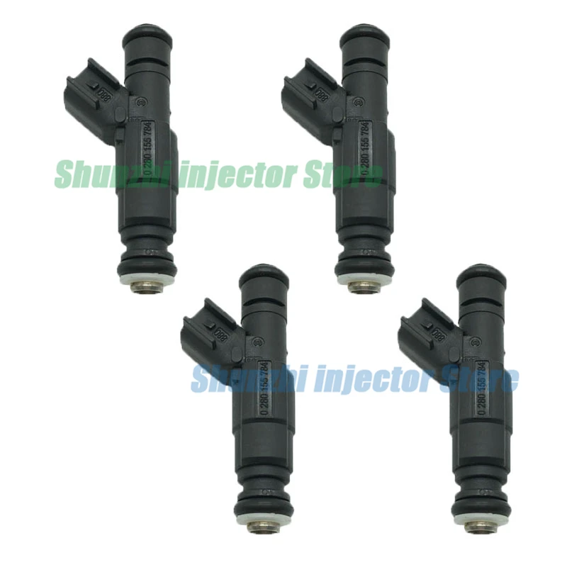 4pcs Fuel Injector Nozzle For Jeep Cherokee 99-01 Grand Cherokee 99-04 Wrangler 97-04 4.0L OEM:0280155784 0 280 155 784