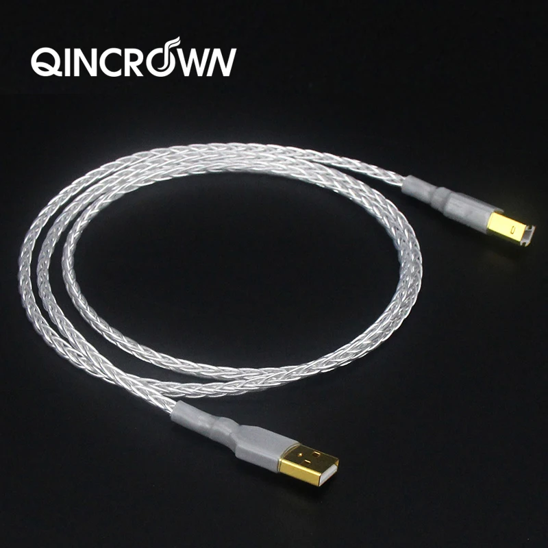

Hi-Fi Usb Otg Kabel Usb Type A Naar B Usb-кабель Аудиокабель декодер Dac Geluidskaart A-B Shield Usb-кабель