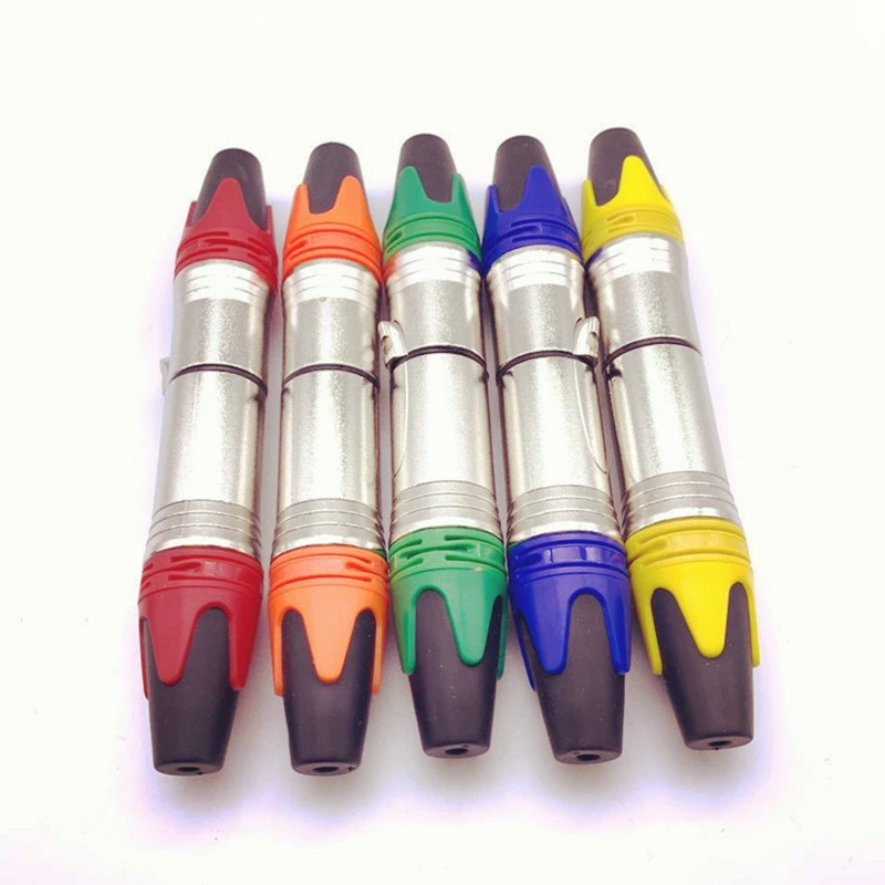 Màu Ngẫu Nhiên 1 Cái Chất Lượng Cao Nghề Nghiệp Âm Thanh 3Pin XLR Adapter Nữ/Nam 3-Cole Cắm Micro Cổng Kết Nối cắm MIC Adapter