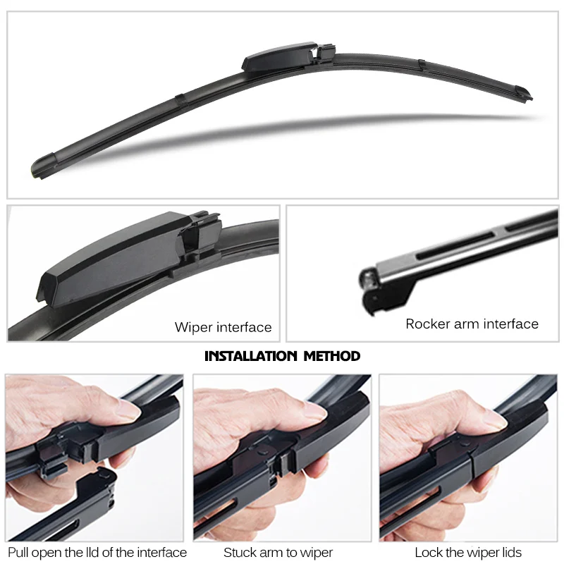 KAWOO Wiper Front Car Wiper Blade for Audi A6 (C5) 2002-2005 Windshield Windscreen Window Wash 22