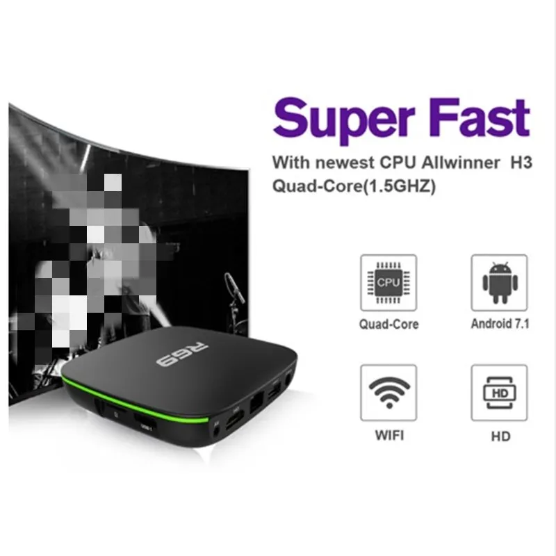 Imagem -05 - Smart Android 7.1 Caixa de tv 1gb 8gb Allwinner h3 Quad-core 2.4g Wifi Conjunto Superior Caixa 1080p hd Suporte 3d Filme Media Player R69