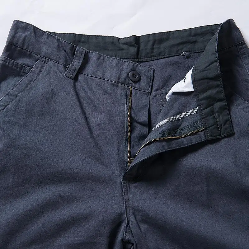 Pantalones Cargo informales para hombre, ropa de algodón, resistente al desgaste, holgados, rectos, militares, tácticos