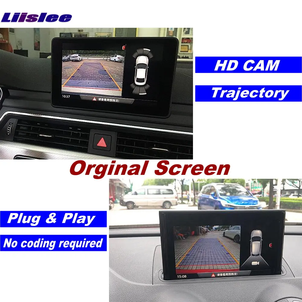 Caméra Arrière de Stationnement pour Audi A5 (8F) 2012-2016, Image de TrajecQuantité ociamique existent, Système de Mise à Niveau d'Écran Original