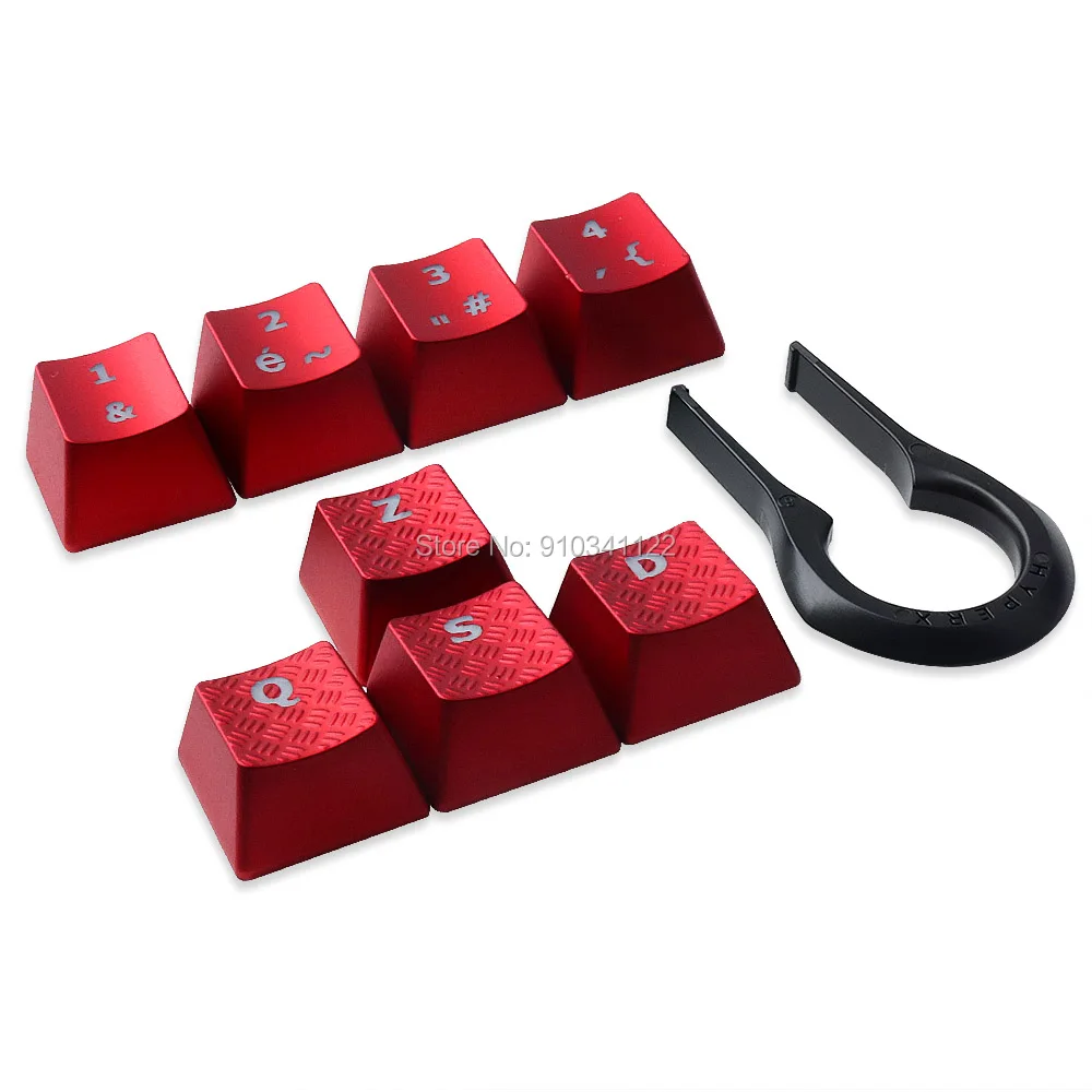 Key.board Key Cap Set FPS MOBA Gaming Keycaps For  Mechanical Keyboard ZQSD Buttons with Key Puller Keyboard Rrationing