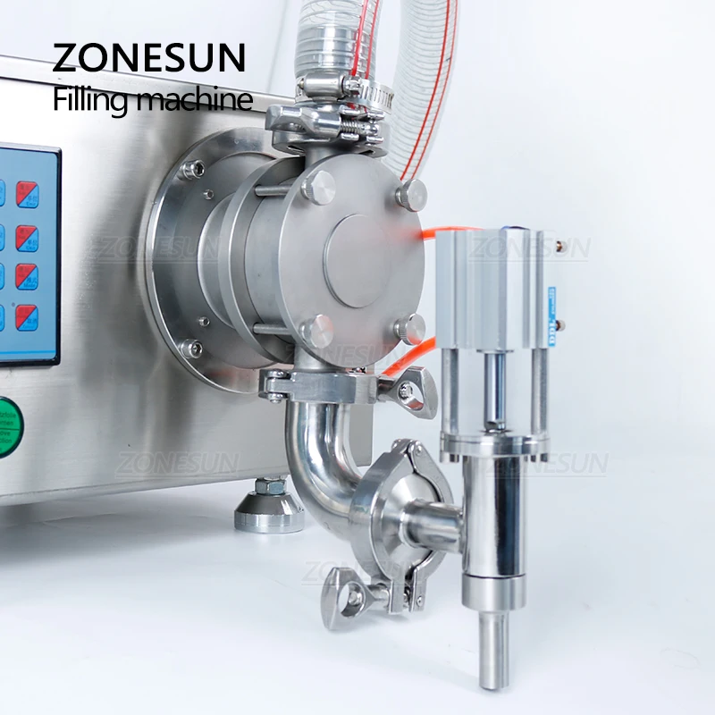 ZONESUN 100-5000ML Semi-Automatic Laundry Detergent Liquid Filling Machine Rotor Pump Olive Oil Dispensing Packing System