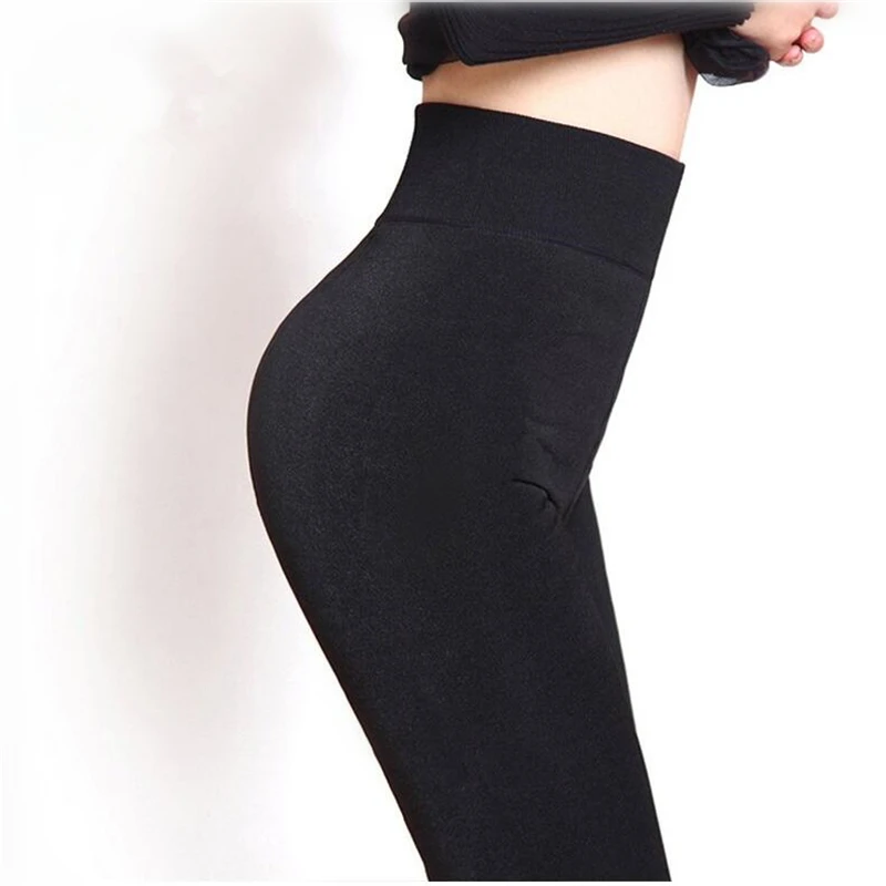 Rooftrellen Autumn Winter Tights Women's Plus Cashmere Tights High Quality Knitted Velvet Tights Elastic Slim Warm Thick Tights