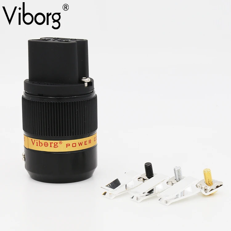 

Viborg VF520S Pure Copper Silver Plated 20A IEC Connector HIFI AC 20A Female Plug