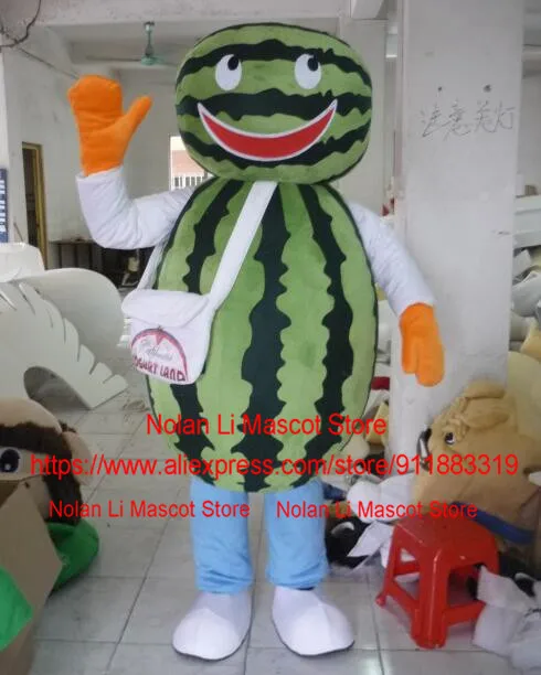 

Hot Sale EVA Material Watermelon Mascot Costume Fruit Cartoon Suit Birthday Party Cosplay Adult Size Advertising Campaign 561