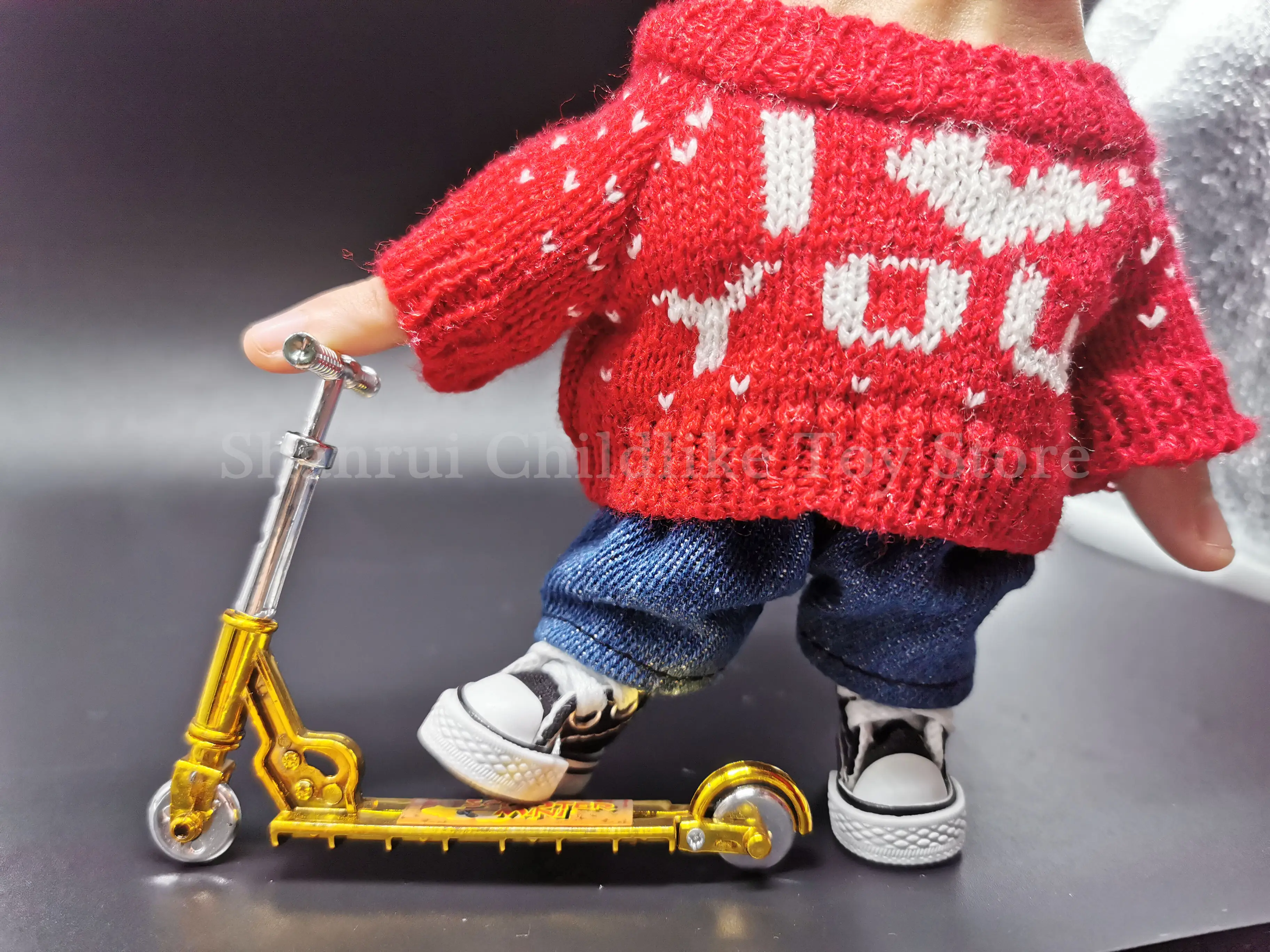 Mini Scooter de dos ruedas para niños, monopatín de dedo, zapatos de dedo, Mini tela, juguetes educativos, bicicleta de dedo, juguete divertido