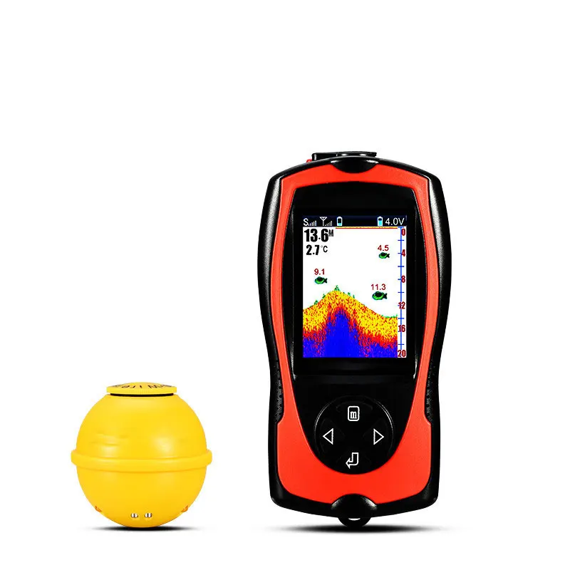 

Rechargeable High-Definition Color Screen Wireless Sonar Fishing 45M Water Depth Echo Sounder Fish Finder Portable Fish finder