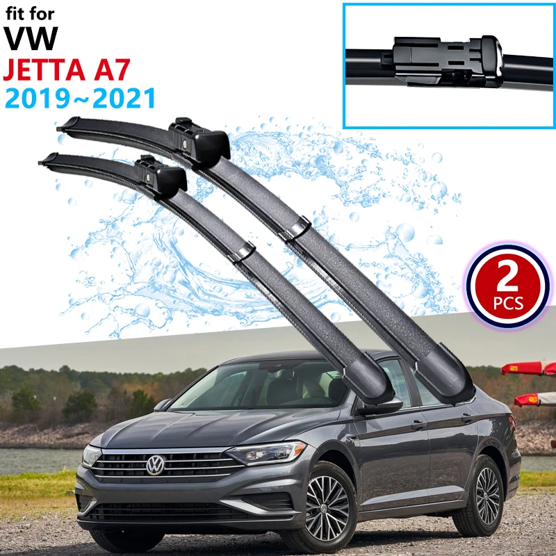 شفرة ممسحة السيارة لسيارة Volkswagen VW Jetta A7 MK7 2019 2020 2021 الزجاج الأمامي مساحات الزجاج الأمامي ملحقات السيارة السلع
