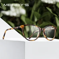 MERRYS-Gafas de acetato para mujer, con montura de ojo de gato lentes ópticas, graduadas, de lujo, S2094