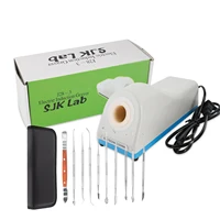 Cera electrónica con Sensor infrarrojo, calentador de cuchillo para tallar cera de laboratorio Dental, juego de herramientas para tallar cera de dientes versátil de acero inoxidable