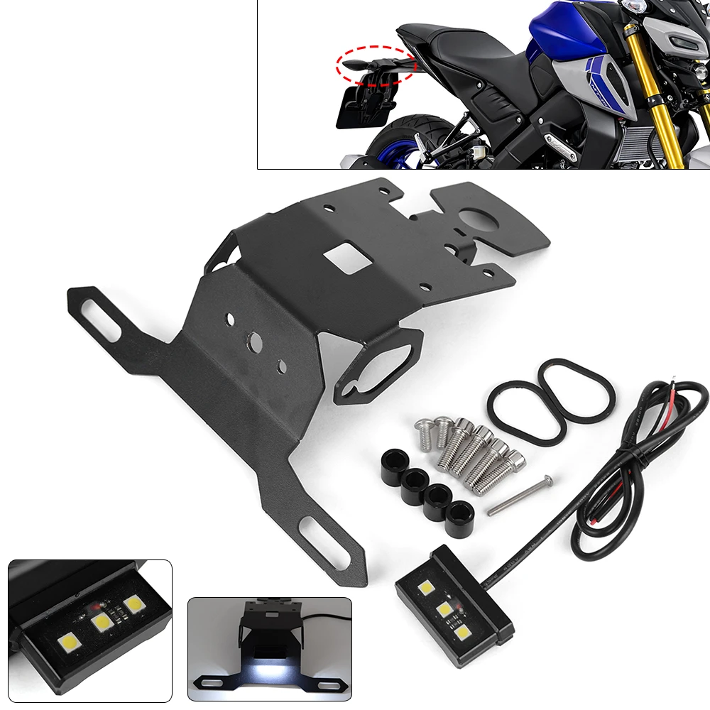 Motorcycle License Number Plate Frame Holder Bracket For Yamaha MT15 MT 15 2019 2020 2021