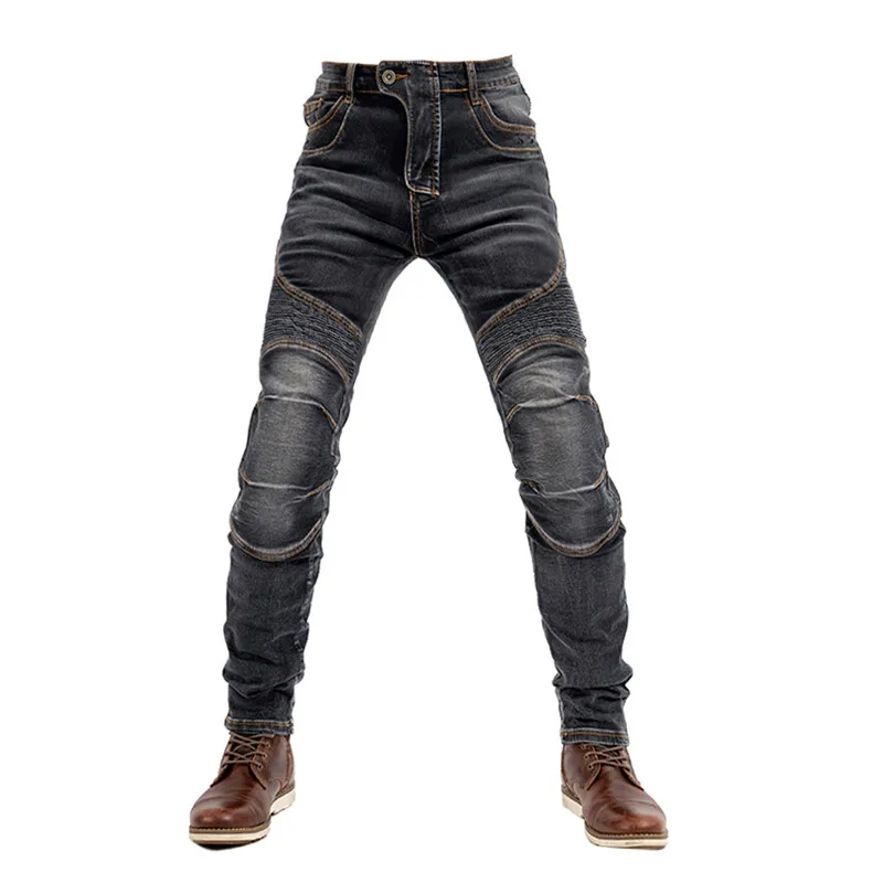 Motorcycle riding jeans men's motorcycle racing casual pants anti-fall pants with protective gear