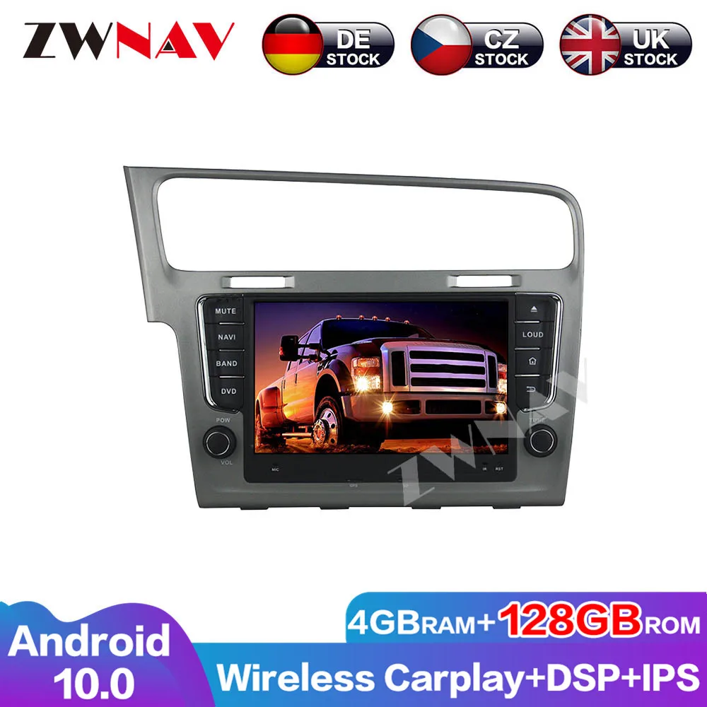 Navigation 128G Android 10 DSP Audio For VW Golf 7 2013 Head Unit Car DVD Player GPS Multimedia Auto Radio