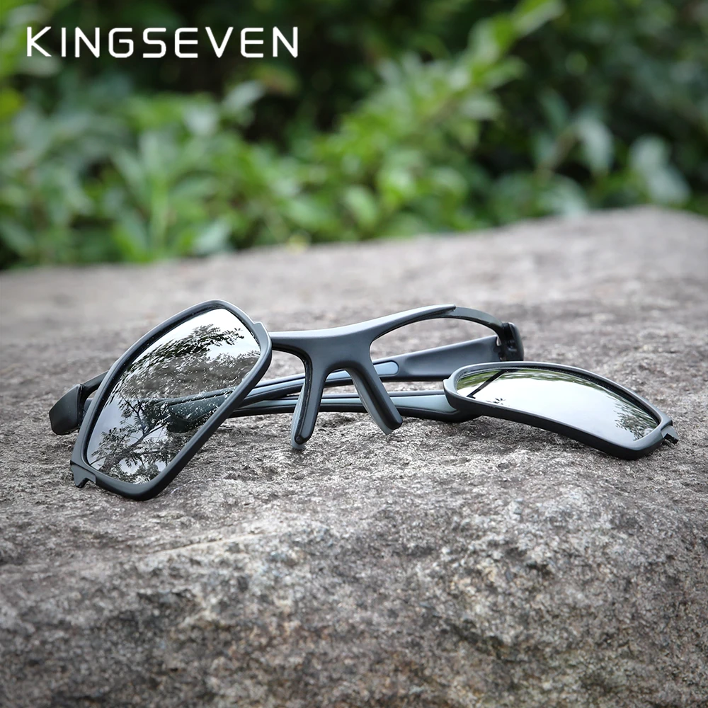 KINGSEVEN 2022 Cưỡi Kính Mát Nữ Phân Cực Thể Thao Xe Đạp Núi Kính Oculos Gafas Cho Lái Xe Cho Nam/Nữ
