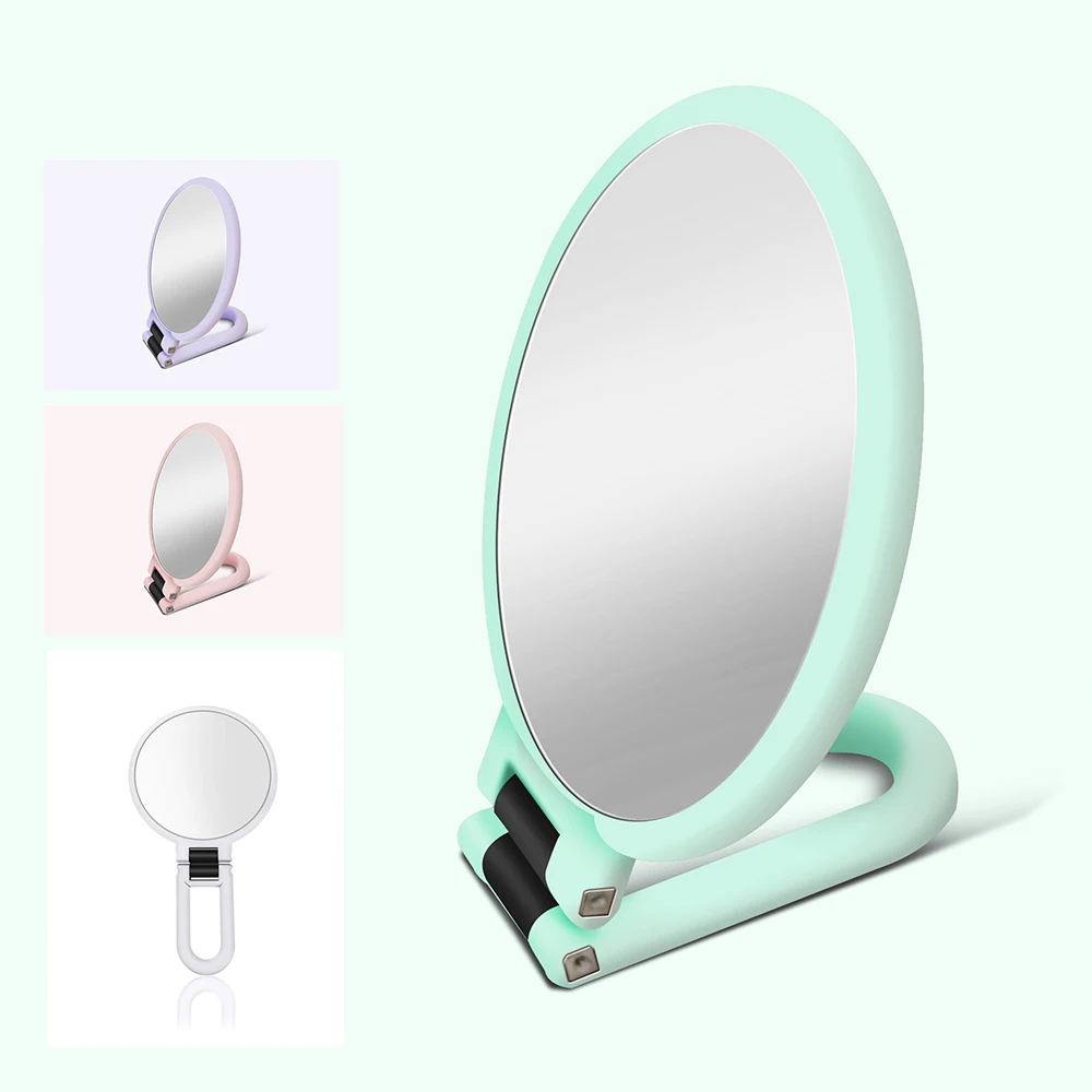 15,2 Cm LED Make-up Spiegel – 1x/30-fach Vergrößernd, 3-farbiges Licht, Wiederaufladbar