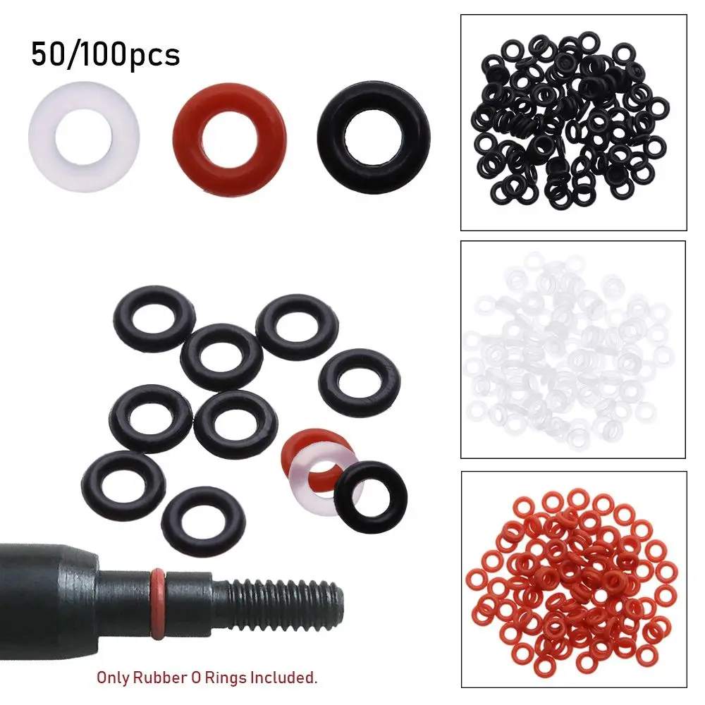 50/100PCS Entertainment Hunting Grommets Stems/Flights Gasket Grip Washer Rubber O Ring Darts Arrow Tips Broadhead Replace