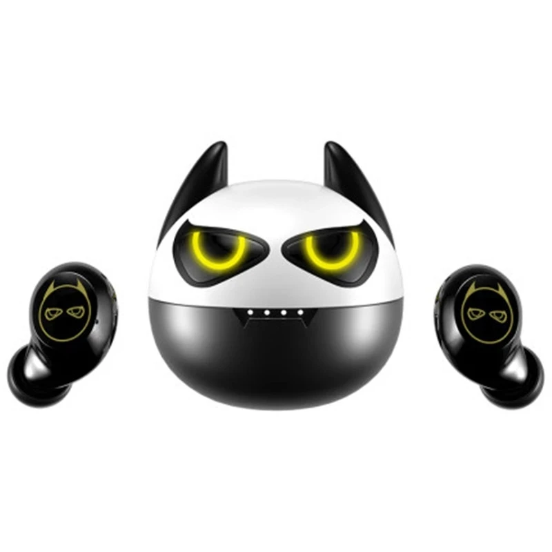 الوردي لطيف القط سماعات لاسلكية بلوتوث 5.0 TWS سماعة معكرون سماعات مع هيئة التصنيع العسكري شحن صندوق IPX7 مقاوم للماء