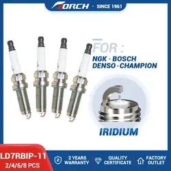 2-8PCS Candles Replace for DILZKAR7C11S(90137) Honda 122905R0003 Iridium Platinum Spark Plug TORCH LD7RBIP-11 Auto Parts