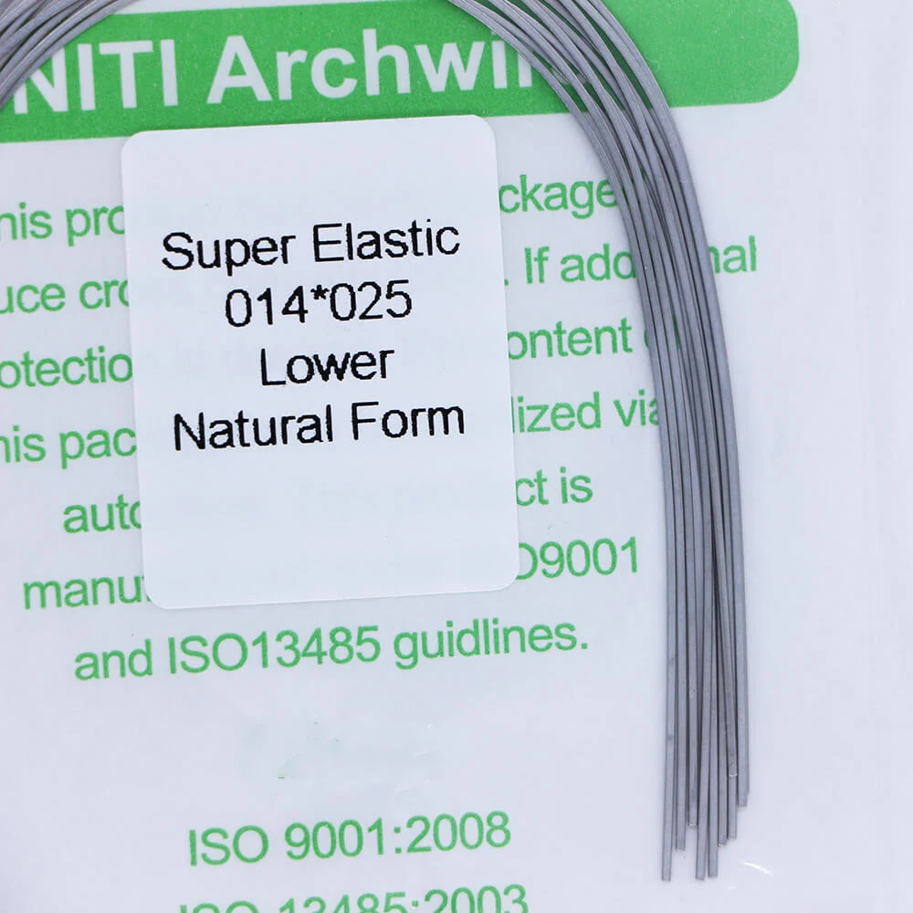 Dental Orthodontic Arc Wire Nitinol 10 Pieces Super Elastic Natural ArchWire NITI Rectangular Dentistry Dentist Materials