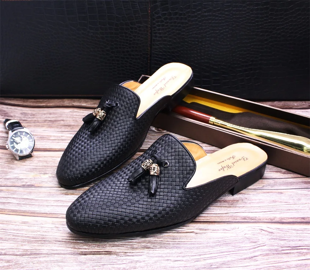 Heren Loafers Casual Lederen Slip op Schoenen Mannen Platte Lederen Pas