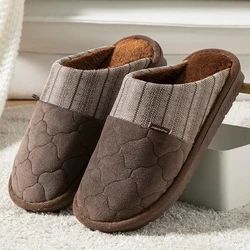 Autumn winter slipppers men fur indoor shoes large plus size 49 50 microfiber furry house slippers male shoes