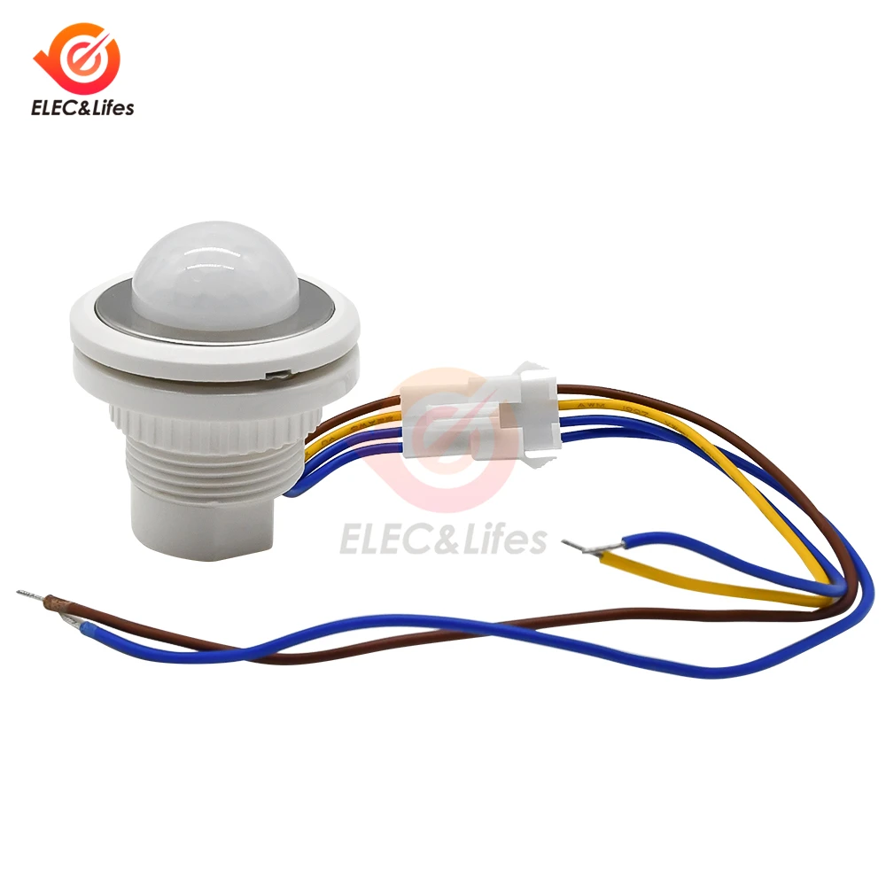 AC 85V-265V LED PIR Infrared Detector IR Infrared Motion Sensor Switch Adjustable Time Delay Switch for Home Lighting Induction