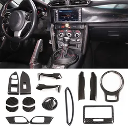 For Subaru BRZ For Toyota 86 2012-2020 ABS Carbon Fiber Car Shift Armrest Panel sticker Interior Accessories Car Modification